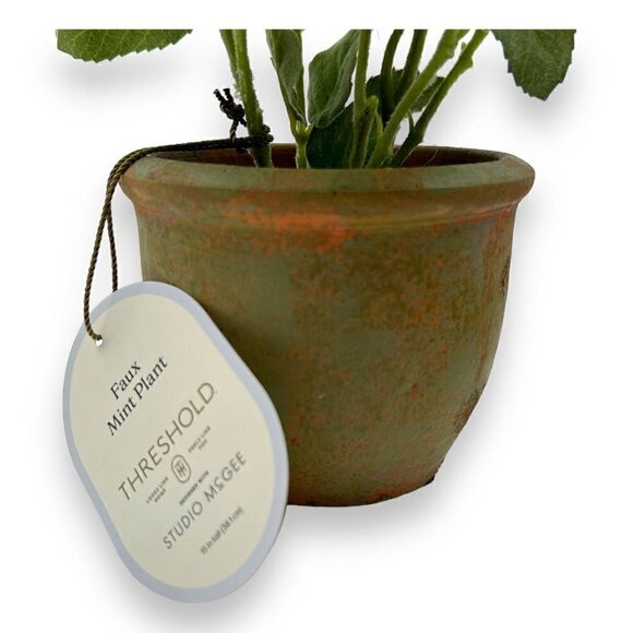 Studio McGee Artificial Potted Mint Leaf - Threshold - Picture 6 of 6